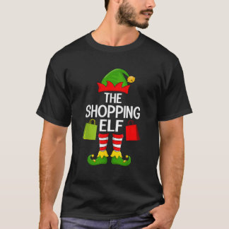 Shopping Elf Xmas Family Matching Elf Squad Christ T-Shirt