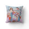 Shopping girls in Paris | Cotton Throw Pillow