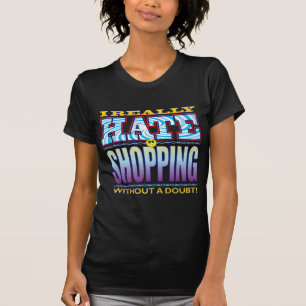 Shopping Hate Face T-Shirt