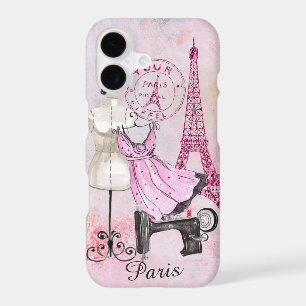 Shopping in Paris under the Eiffeltower -Editable