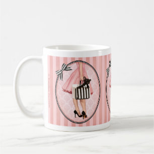 Shopping in the fifties coffee mug
