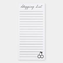 Shopping List
