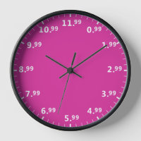 Shopping Lover Clock - Love to Shop Shopper Time
