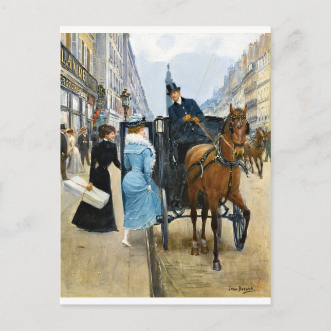 Shopping on the Rue de la Paix Postcard (Front)