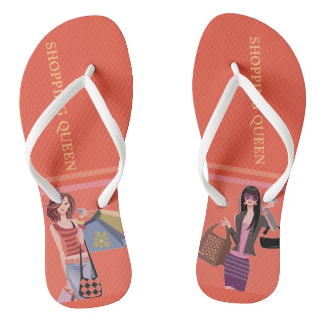 SHOPPING QUEEN COLLECTION LADIES FLIP FLOPS (Footbed)