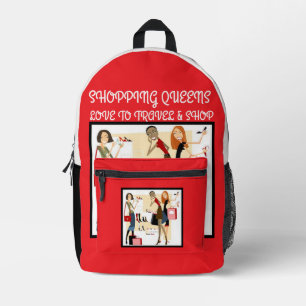 Shopping Queen Collection - Ladies Printed Backpack
