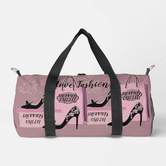 Shopping Queen Collection -Ladies Small Duffle Bag (Front)