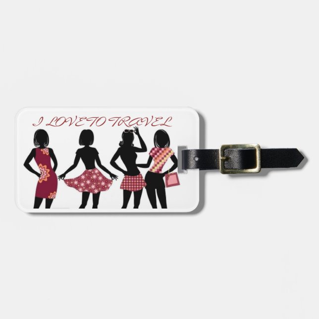 SHOPPING QUEEN COLLECTION LUGGAGE TAG (Front Horizontal)
