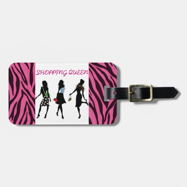 SHOPPING QUEEN COLLECTION LUGGAGE TAG (Front Horizontal)
