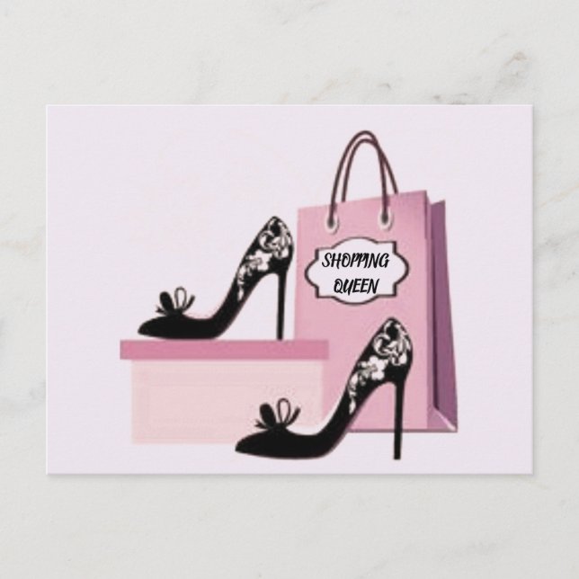 SHOPPING QUEEN COLLECTION POSTCARD (Front)