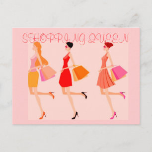 SHOPPING QUEEN COLLECTION POSTCARD