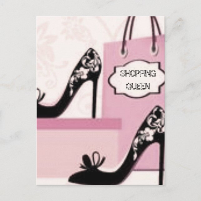 SHOPPING QUEEN COLLECTION POSTCARD (Front)
