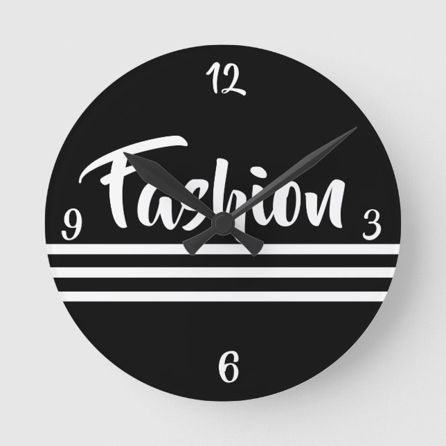 SHOPPING QUEEN COLLECTION - ROUND CLOCK (Front)