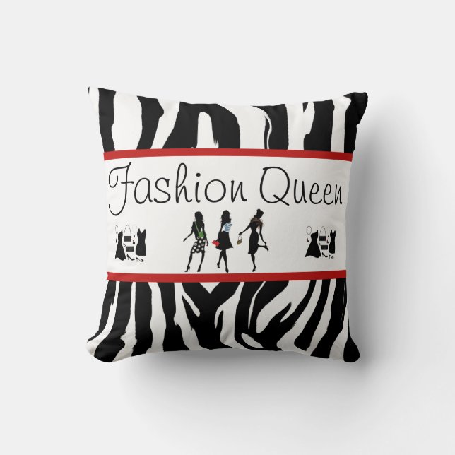 SHOPPING QUEEN COLLECTION THROW PILLOW (Front)