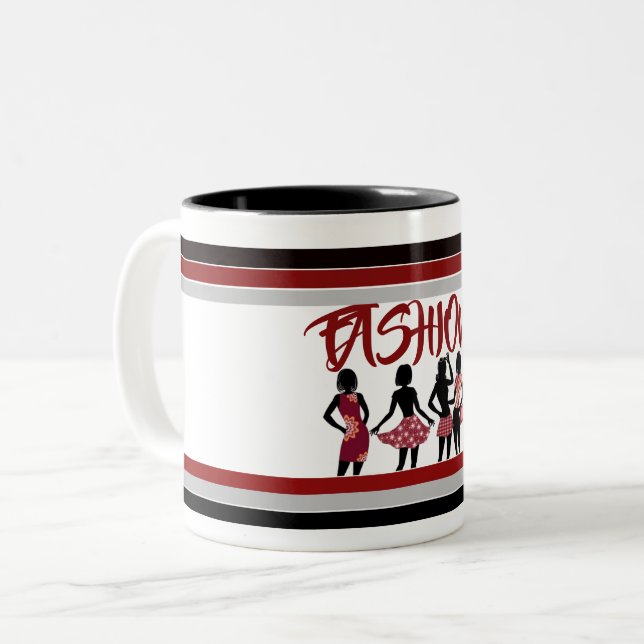 SHOPPING QUEEN COLLECTION Two-Tone COFFEE MUG (Front Left)