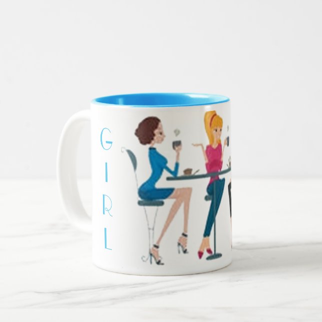 SHOPPING QUEEN COLLECTION Two-Tone COFFEE MUG (Front Left)