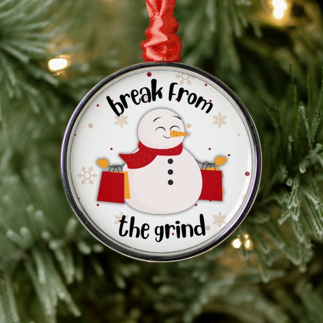 Shopping Snowman Ornament (Tree)