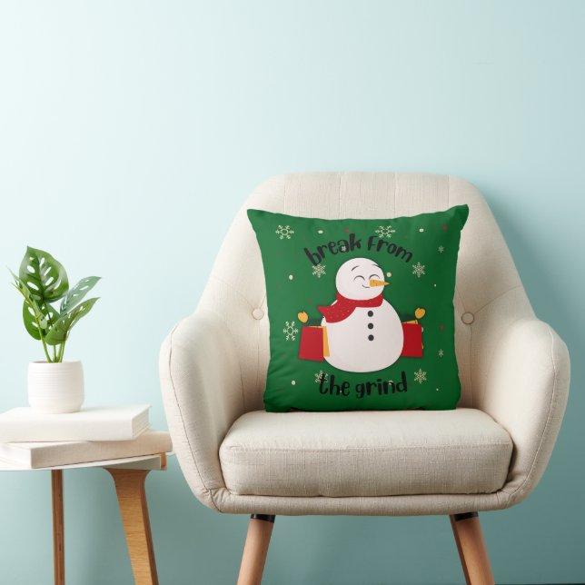 Shopping Snowman Pillow (Chair)