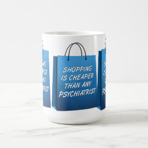 Shopping Thérapie Drôle Mug