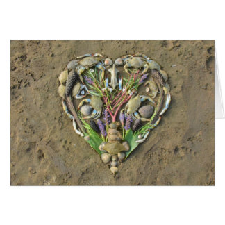 Shore heart nature art