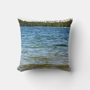 Shore of Tenaya Lake, Yosemite, California Throw Pillow