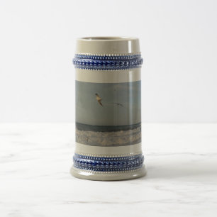 Shore & Sky & Seagulls Grey /Blue 22 oz Stein
