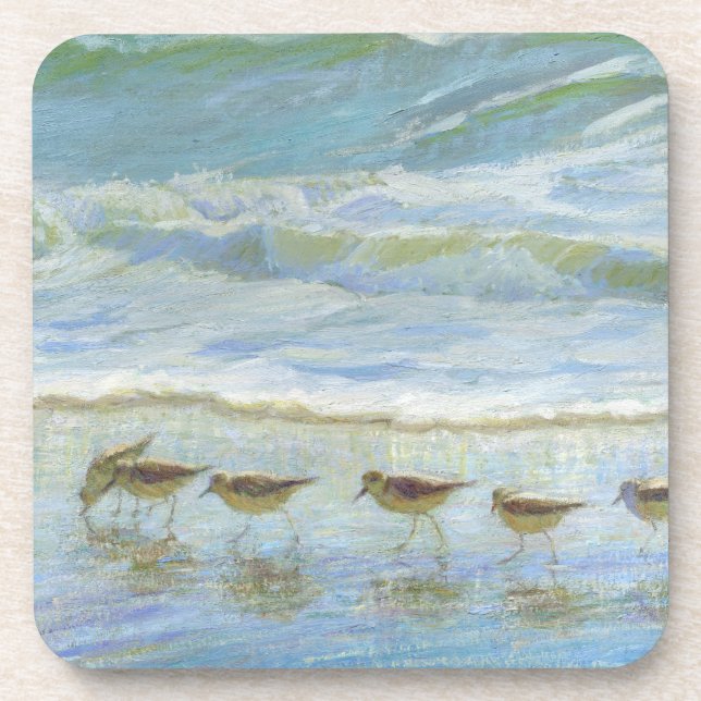 Shorebirds, A Day at the Beach Coaster (Front)