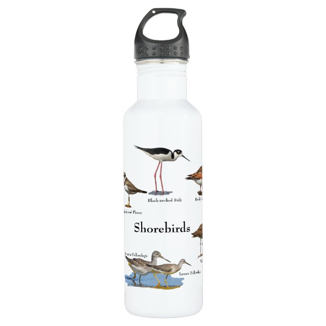 Shorebirds Water Bottle (Front)