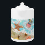 shoreline<br><div class="desc">starfish and seashells on the shoreline in bright colours</div>