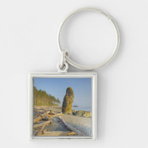 Shoreline and Seastacks, Ruby Beach, Olympic Keychain