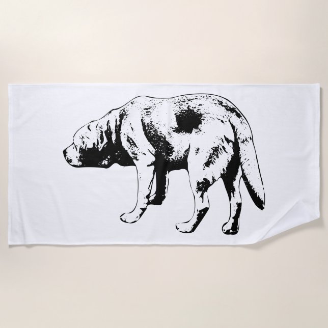 Shoreline Patrol, Calm Spirit Beach Towel (Front)