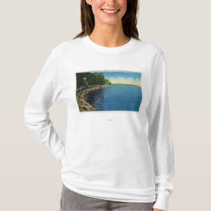 Shoreline, Pavilion, and Swimmers T-Shirt