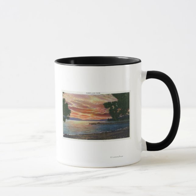 Shoreline Sunset View with Pier Mug (Right)
