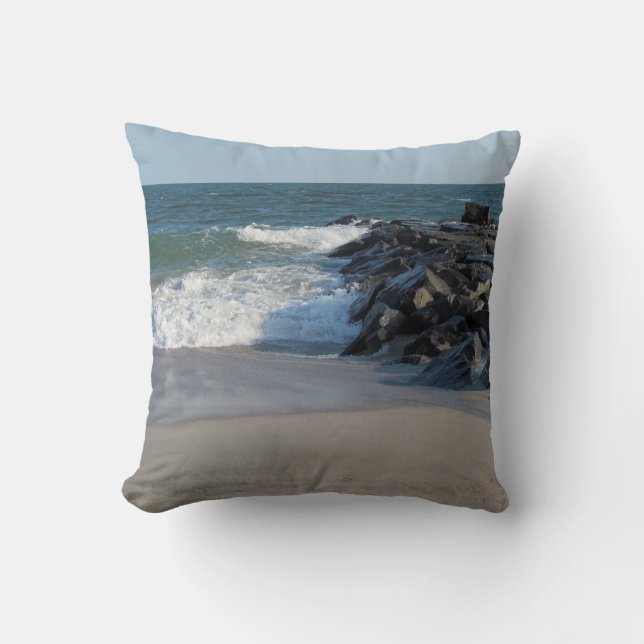 Shoreline Throw Pillow (Front)