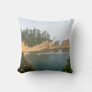 Shores Acres State Park, Oregon Coast Throw Pillow