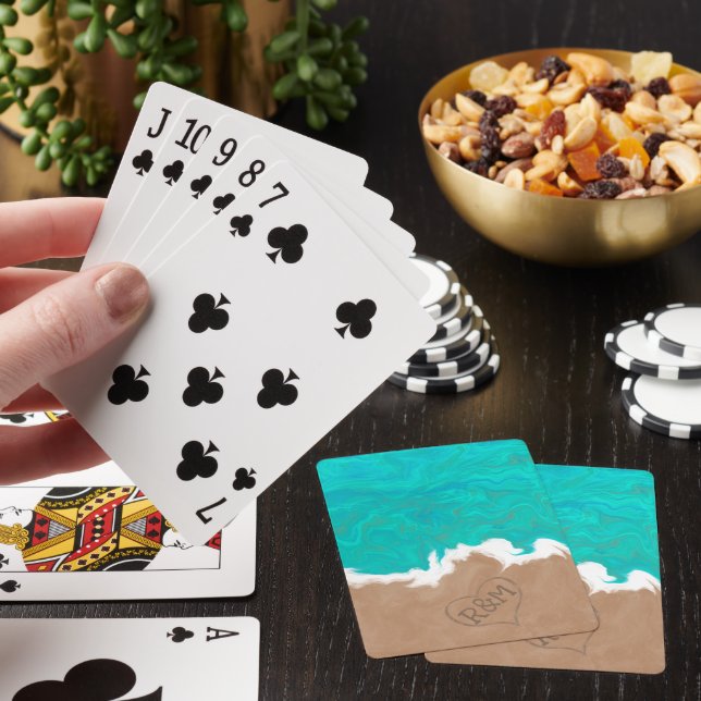 Shores of Paradise Caribbean Beach  Playing Cards (In Situ)