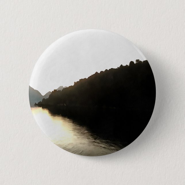 Shores Of Shadows Landscape Art 2 Inch Round Button (Front)