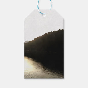 Shores Of Shadows Landscape Art Gift Tags