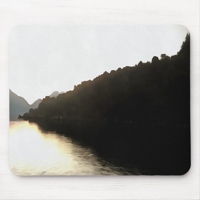 Shores Of Shadows Landscape Art Mouse Pad (Front)