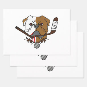 SHORESY Sudbury Bulldogs Wrapping Paper Sheet