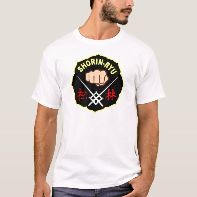 SHORIN RYU KARATE PATCH SYMBOL KANJI T-Shirt (Front)