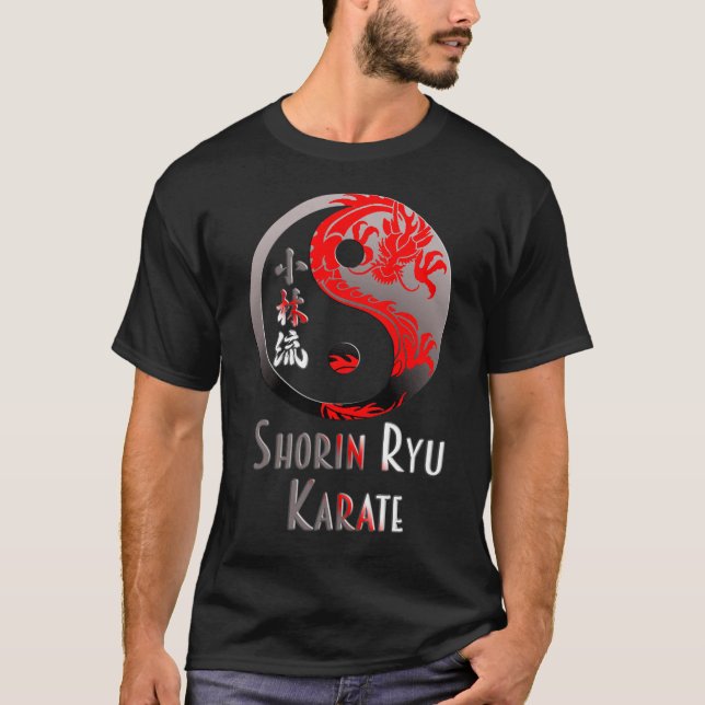 Shorin Ryu Karate Red Dragon - Martial Arts Design T-Shirt (Front)
