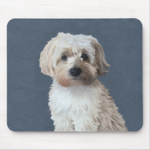 Shorkie dog pet portrait  mouse pad