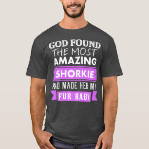 Shorkie Lover Mom Fur Baby  for women Shitzu T-Shirt