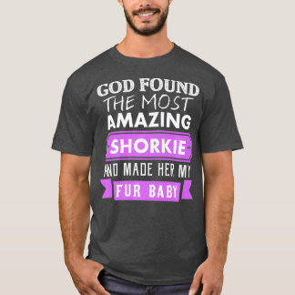 Shorkie Lover Mom Fur Baby for women Shitzu T-Shirt