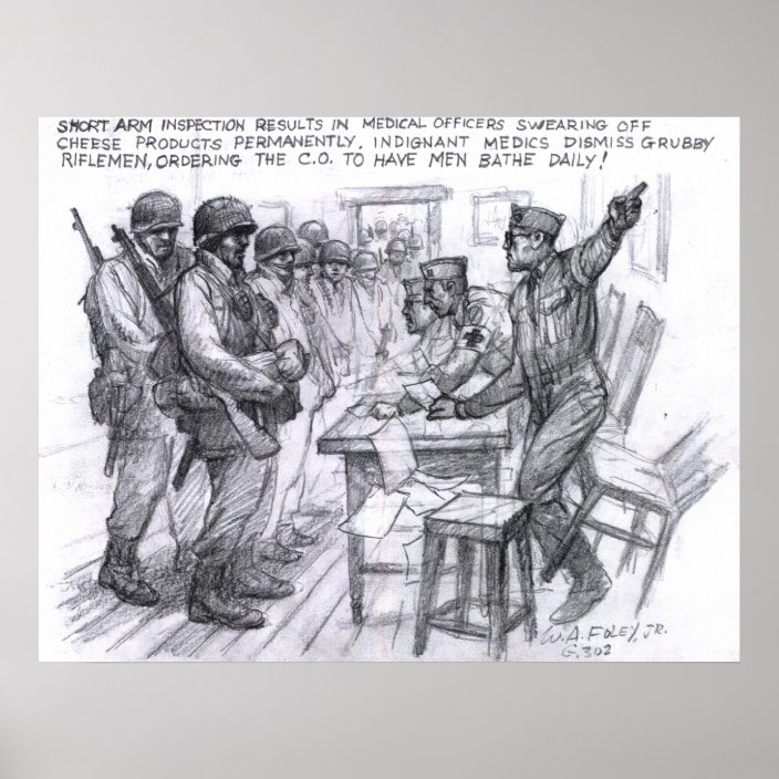 Shortarm inspection poster Zazzle.ca