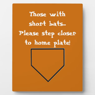 Short Bats Bathroom Plaque