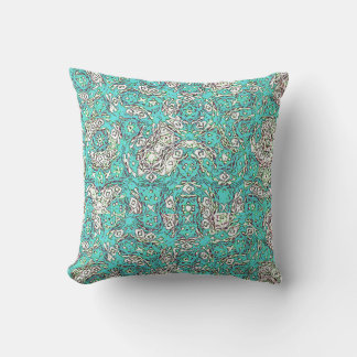Short Circuit Turquoise Pillow