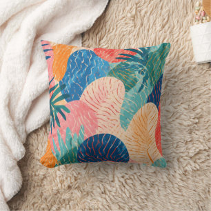 short dyeing throw pillow