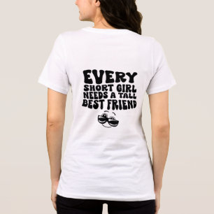 Short Girl Tall Friend Tri-Blend Shirt